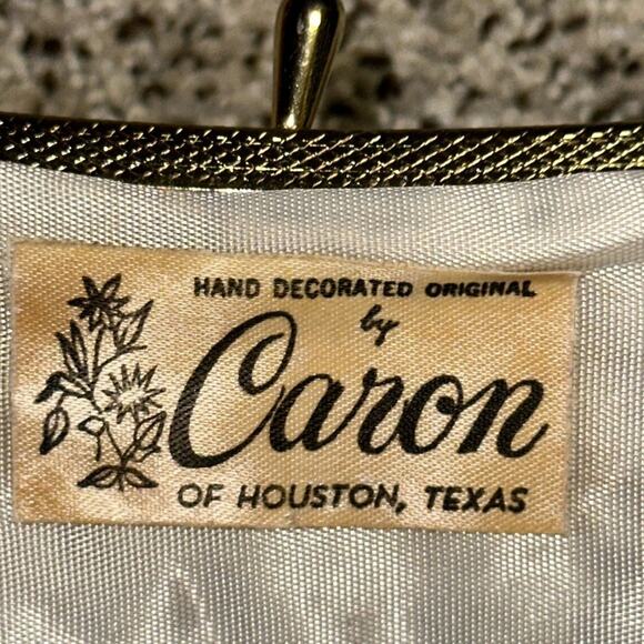1950s Vintage Beaded Evening Bag by Caron of Houston in Excellent Condition - Picture 4 of 8